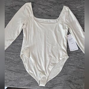 Beige Long Sleeve Bodysuit